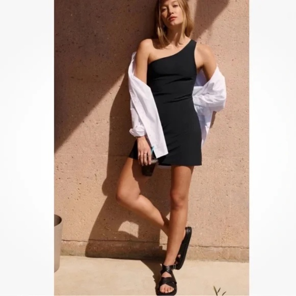 NWT Abercrombie Black One-Shoulder Athletic Dress - Tennis Dress